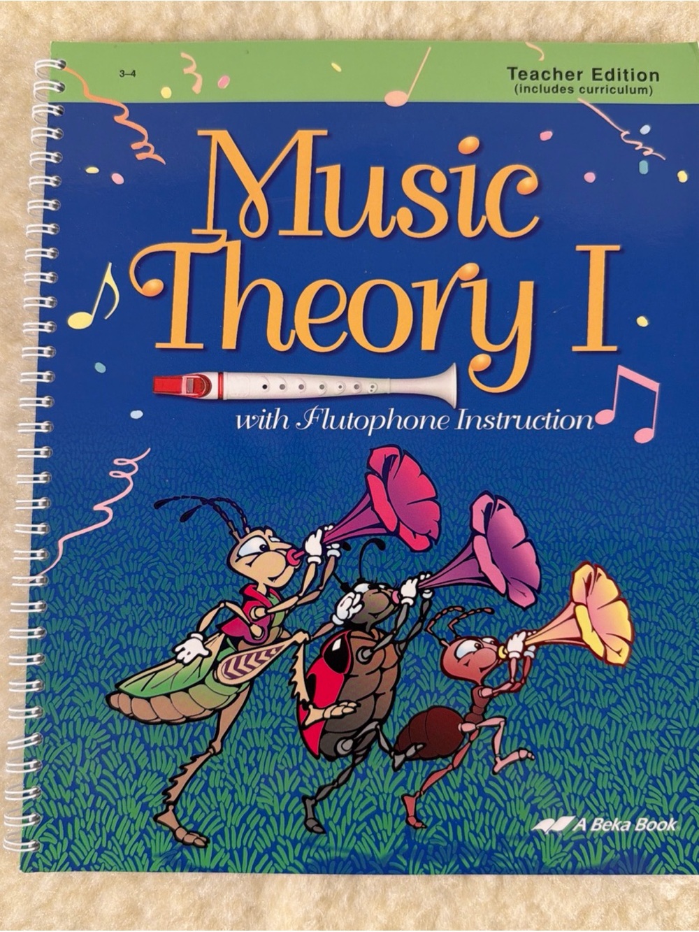 Music Theory I with Flutophone Instruction - Blue & Green Teachers Edition